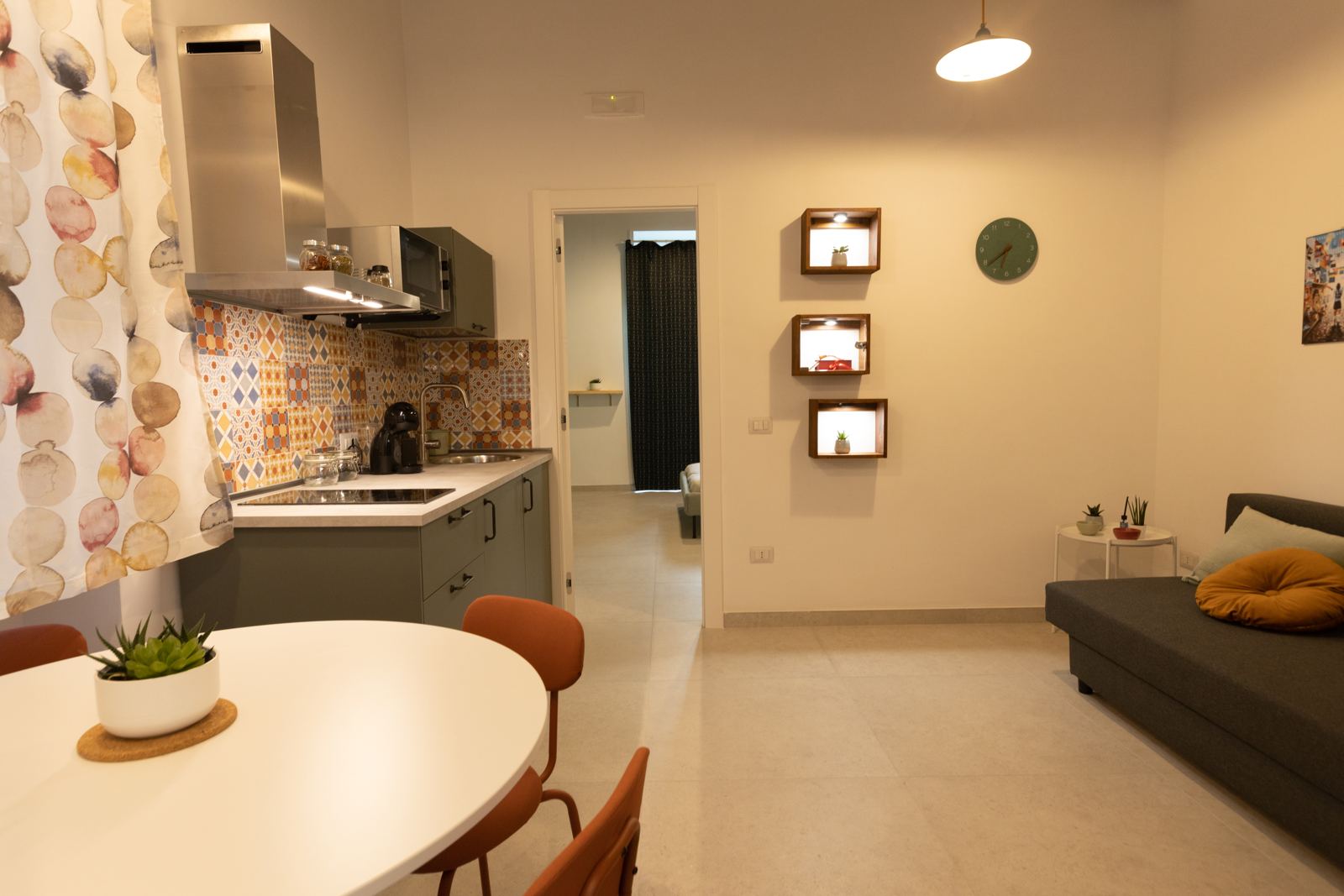 Soggiorno con cucina della Pigna Verde